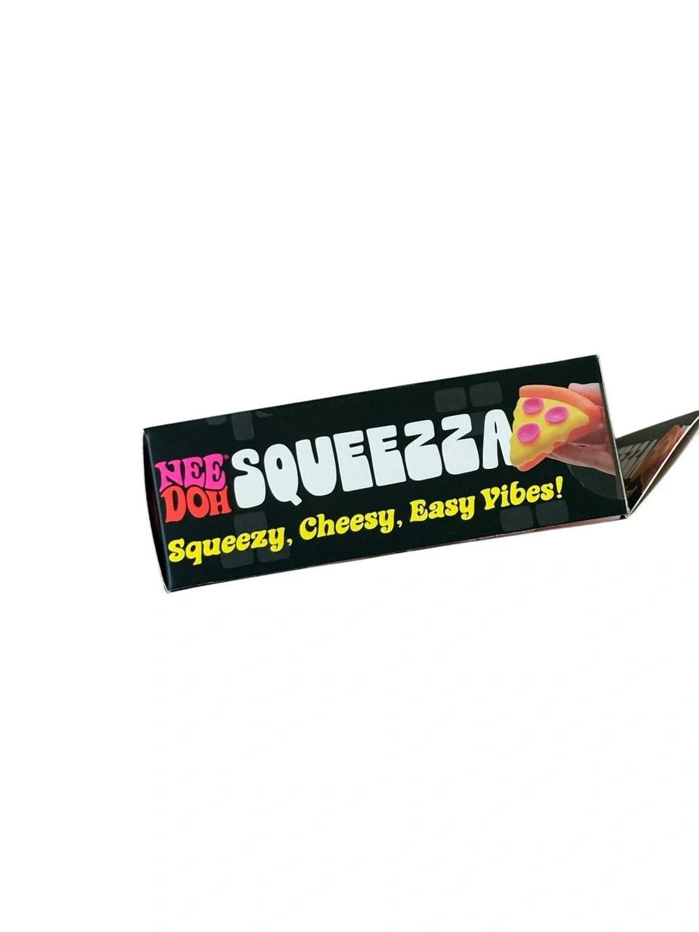 Authentic Needoh NEW Pizza Squeezza Squishy Orange Crust Fidget NIB
